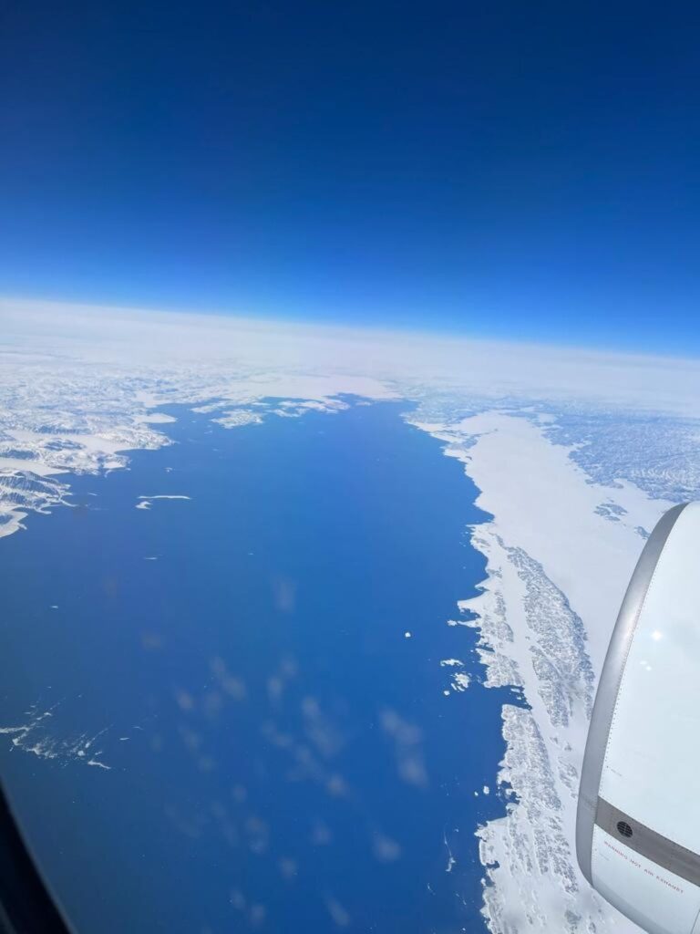 Lucht foto vanuit vliegtuig